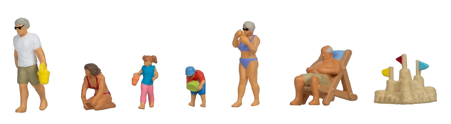 Faller 151734 HO Beach Day Figure (Set of 6)