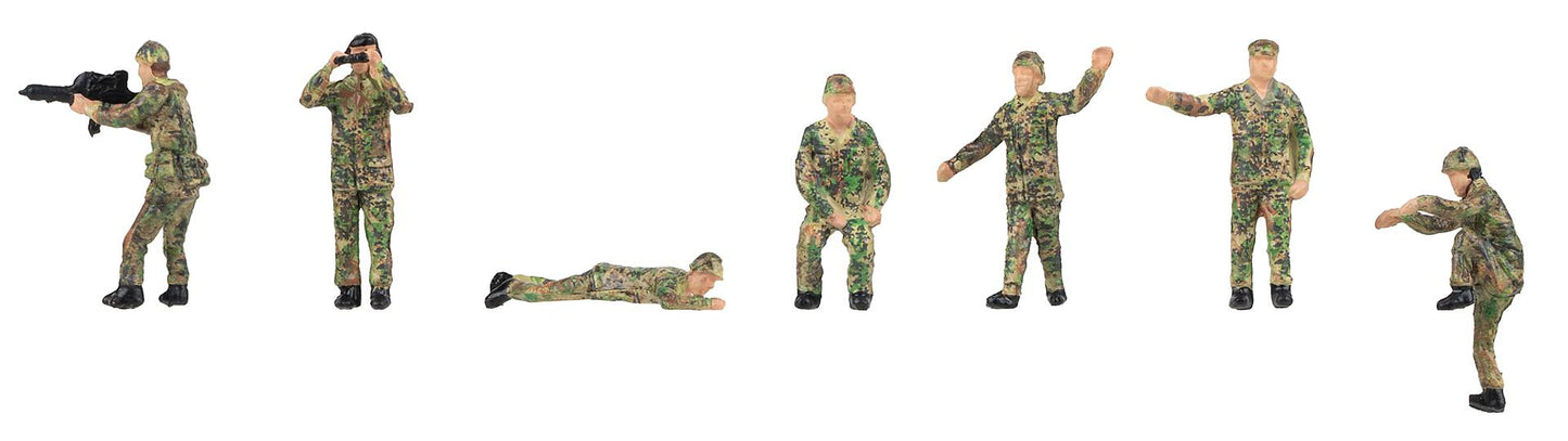 Faller 151751 HO Soldiers in Training Figures (Set of 7)