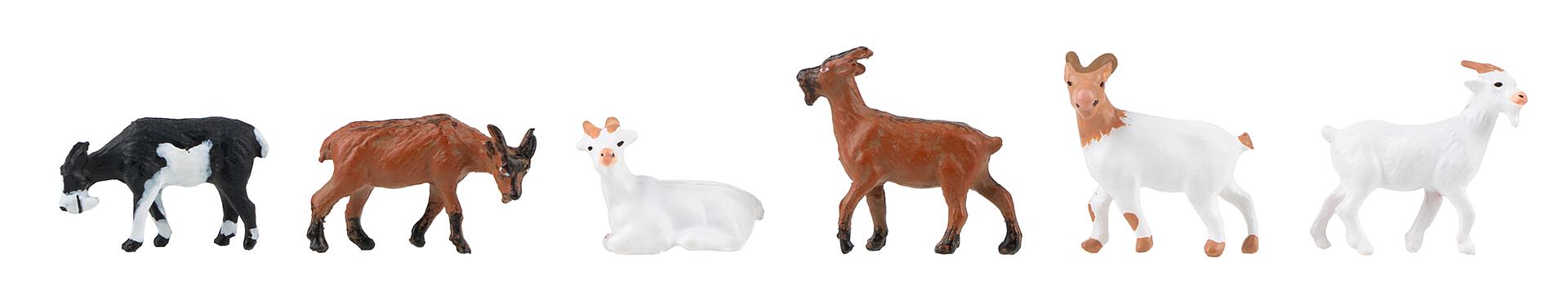 Faller 151911 HO Goat Figures (Set of 6)