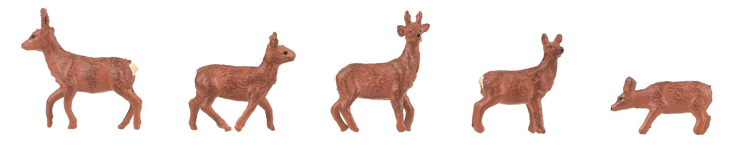 Faller 151924 HO Deer Figures (Set of 5)