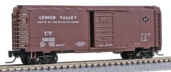 Micro-Trains 50000551 Z Lehigh Valley 40' Standard Single Door Box Car #62008 LN/Box