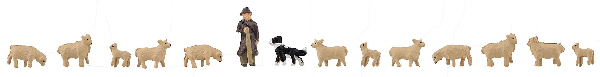 Faller 155901 N Sheep Farming Figure Set (Set of 14)