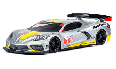 Protoform - Pro-line Racing 157425 Chevrolet Corvette C8 Clear Body for 190mm TC