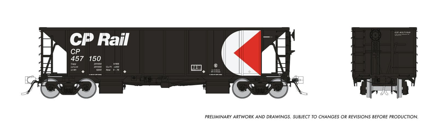 Rapido Trains 158015 HO CP Rail NSC Ballast Car #2 (Set of 6)