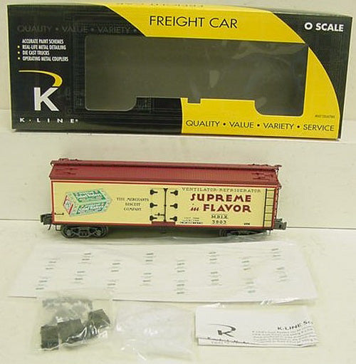K-Line K742-8019 O Gauge Merchants Biscuit Reefer Car #3903 LN/Box