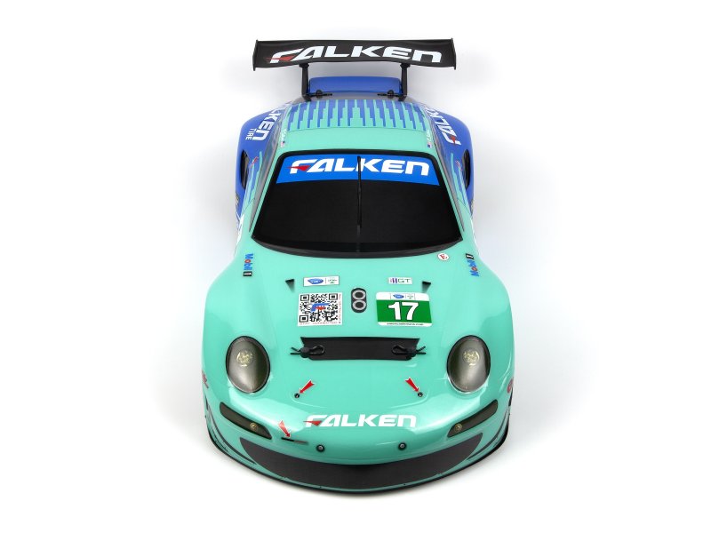 HPI Racing 160782 1:10 206 mm/210 mm Porsche 911 GT3 RSR Falken Painted Body