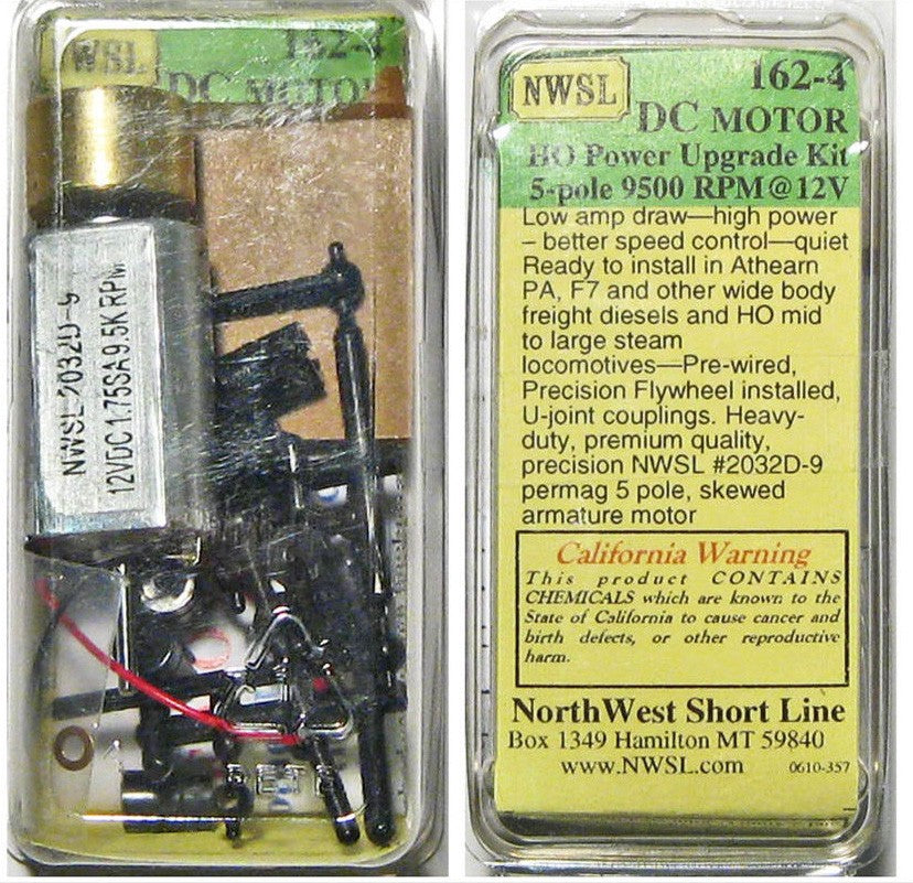 Northwest Short Line 162-4 HO Repower Kit for Wide Switchers w/ NWSL 2032D9