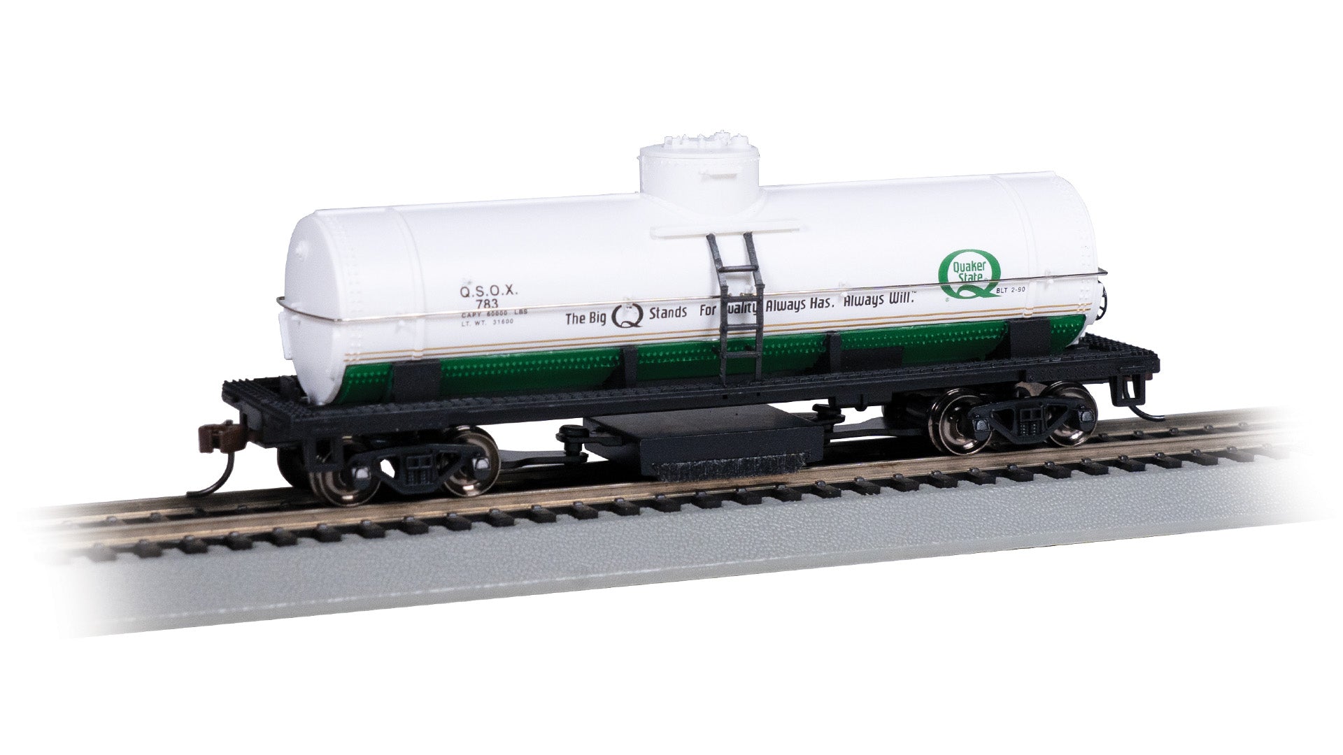 Bachmann 16307 HO Quaker State 40' Track-Cleaning Tank Car #783