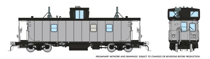 Rapido Trains 166099 HO Undecorated CN H-S Caboose