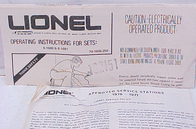 Lionel 6-1660 O 27 Gauge Yard Boss Set NIB