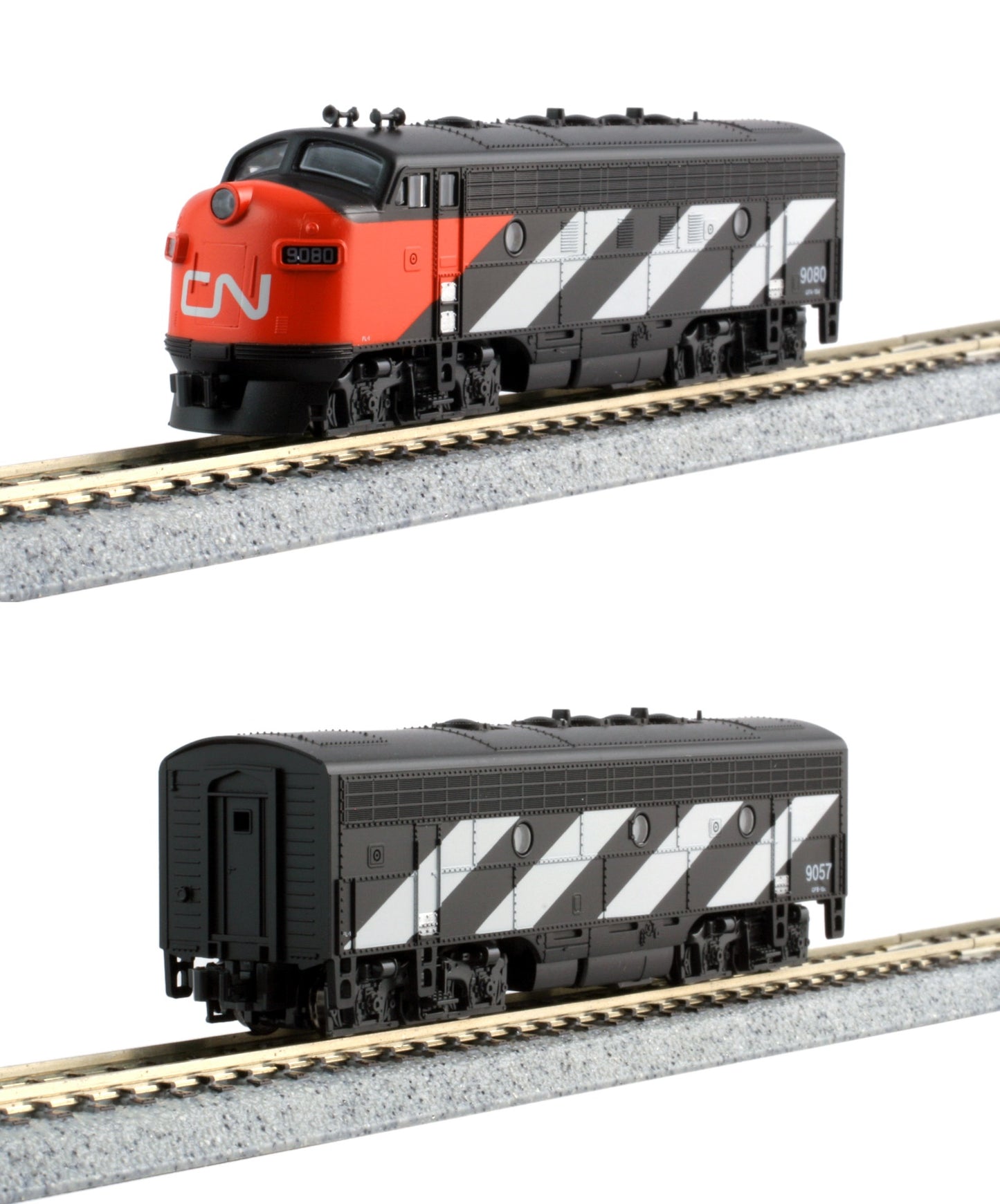 Kato 106-0425-LS N CN EMD F7A + F7B CN Diesel Locomotive (Set of 2)