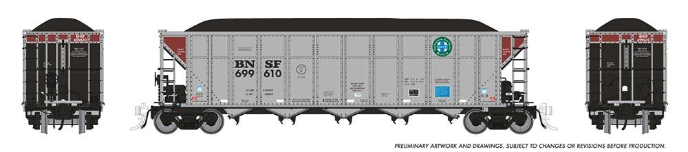 Rapido Trains 169045 HO BNSF AutoFlood III Coal Hopper Single Car #699610