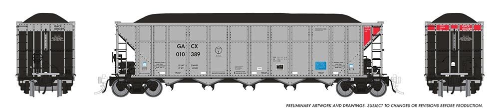 Rapido Trains 169051A HO GACX AutoFlood III Coal Hopper #3 Single Car