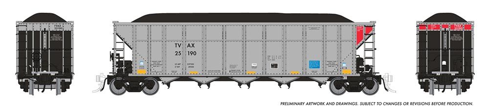 Rapido Trains 169056A HO TVAX AutoFlood III Coal Hopper #2 Single Car