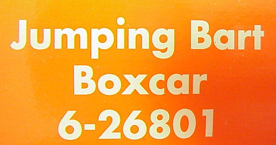 Lionel 6-26801 O Gauge Bart Simpson Operating Jumping Boxcar LN/Box