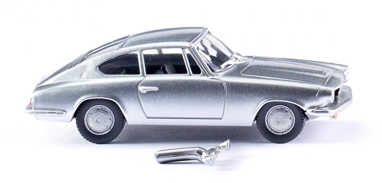 Wiking 018702 HO BMW 1600 GT Coupe Metallic Silver
