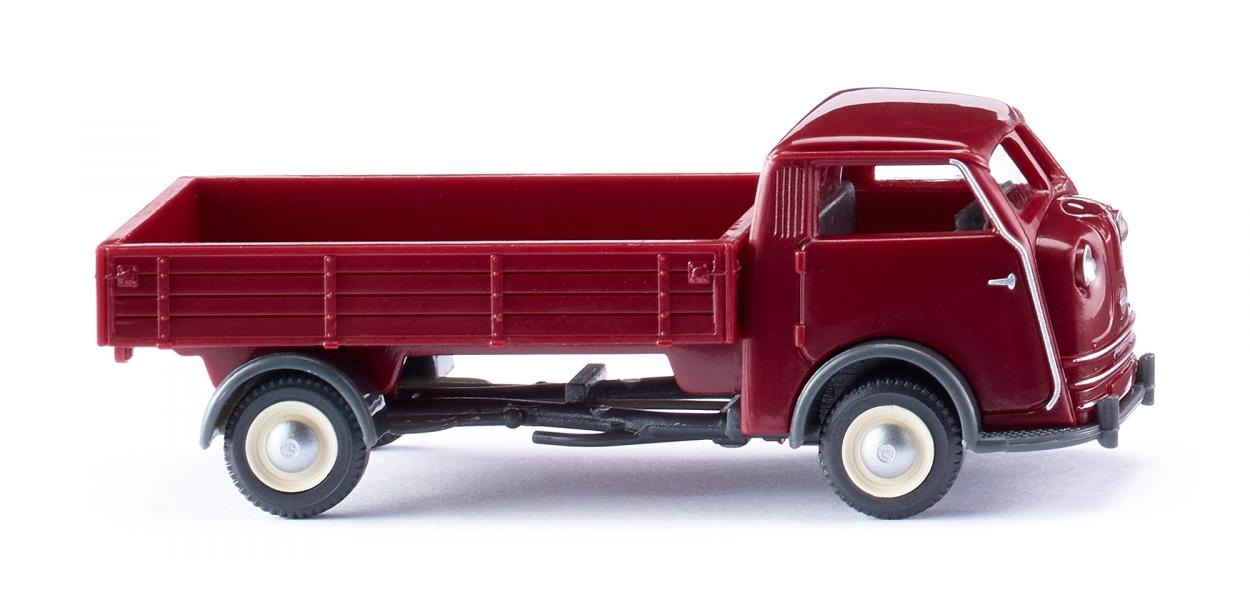 Wiking 033504 HO Purple Red Tempo Matador High-Side Flatbed