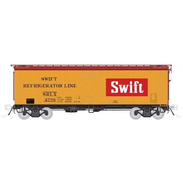 Rapido Trains 121042 HO Swift SRLX 37' Wood Meat Reefer #2796 MT/Box