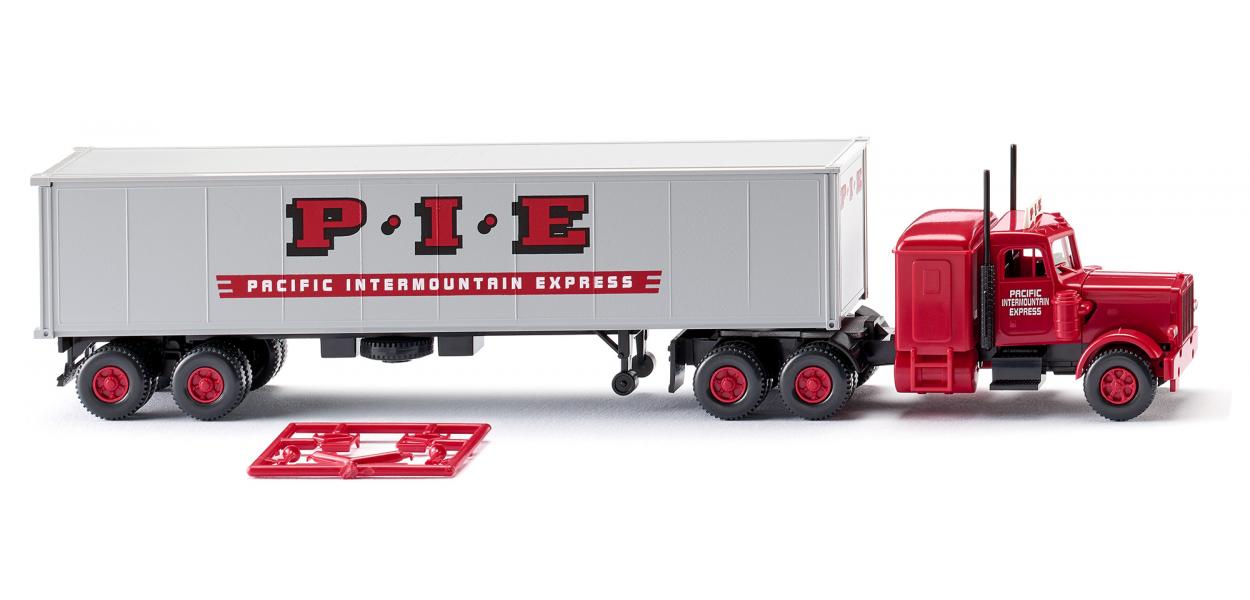 Wiking 052706 HO Pacific Intermountain Express Peterbilt Sleeper Tractor