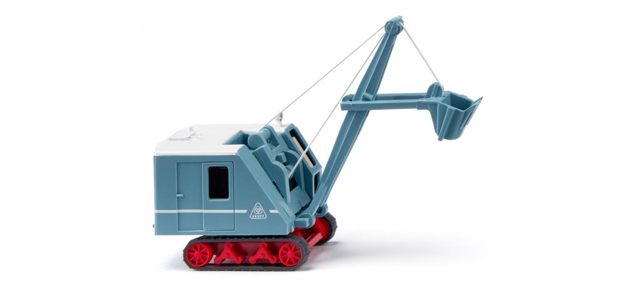 Wiking 66049 HO Pastel Blue 1953-1960 Krupp Ardelt Crawler Excavator