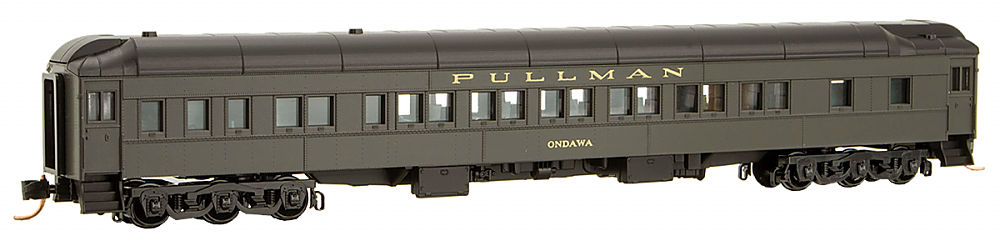 Micro-Trains 14253040 N Scale 12-1 Heavyweight Pullman Sleeper Car Ondawa