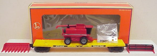 Lionel 6-17544 O TTX Flatcar with Ertl Combine #98102 NIB