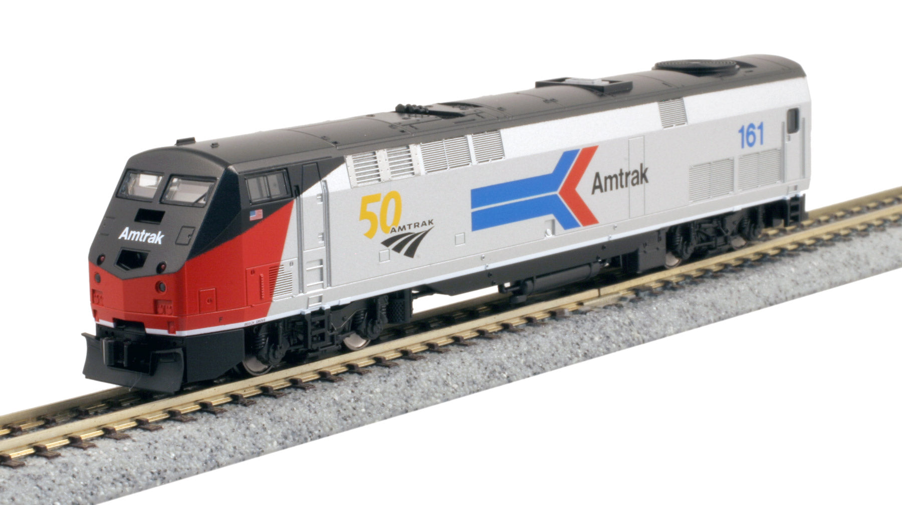 Kato 176-6036-DCC N Amtrak 50th Anniversary P42 Diesel Locomotive with DCC #161