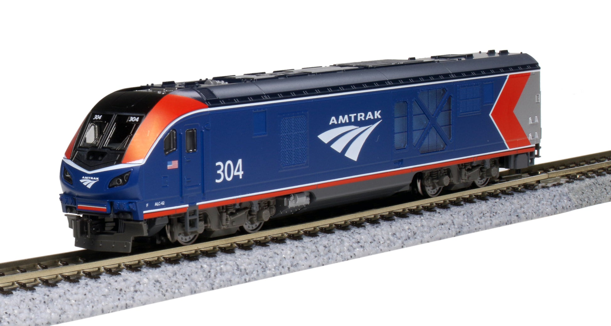 Kato 176-6053-DCC N Amtrak ALC-42 Charger Diesel Locomotive Digitrax DCC #304
