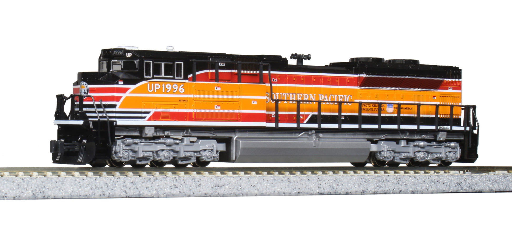 Kato 176-8406-DCC N UP SP Heritage SD70ACe Diesel Locomotive with DCC #1996