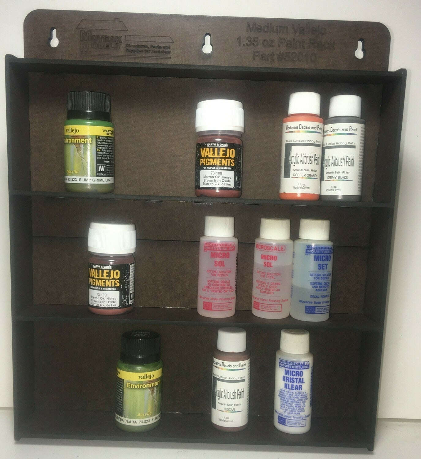 Motrak Models 52010 Medium Vallejo Paint Rack