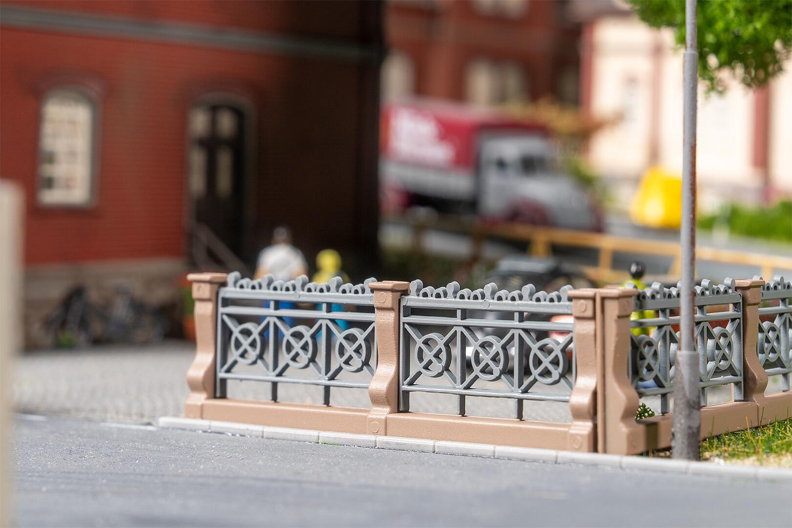 Faller 180426 HO Grey Villa Fence Building Kit