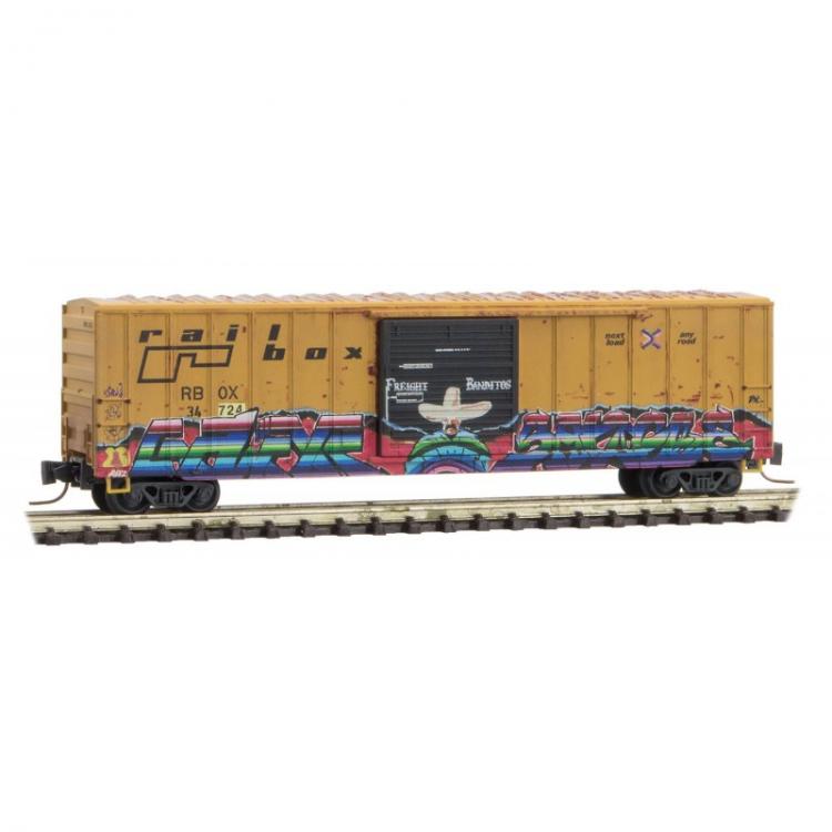 Micro-Trains 51044225 Z Railbox Cinco de Mayo 50' Rib Side Box Car #34724
