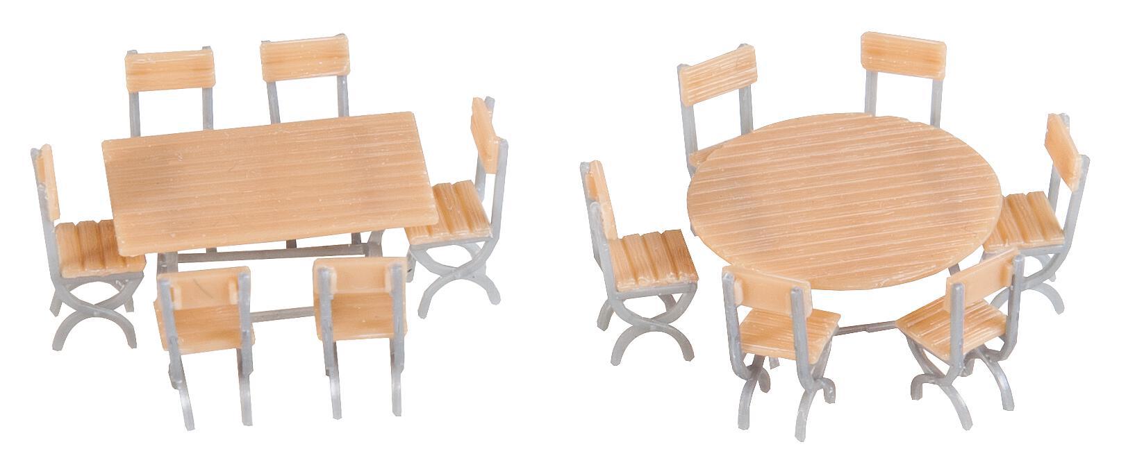 Faller 180957 HO Tables and Chairs Kit