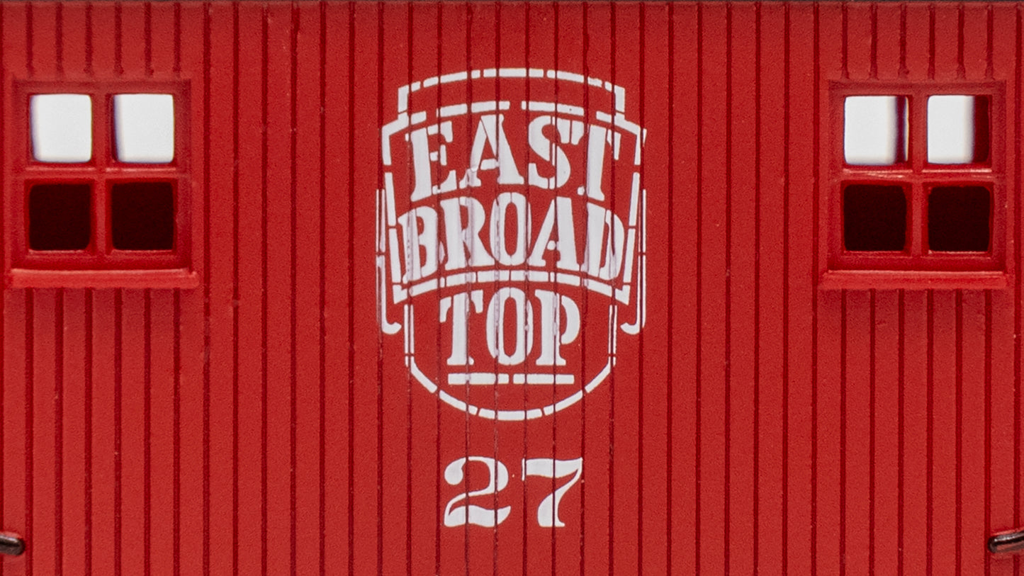 Bachmann 18411 HO East Broad Top Old-Time Bobber Caboose #28