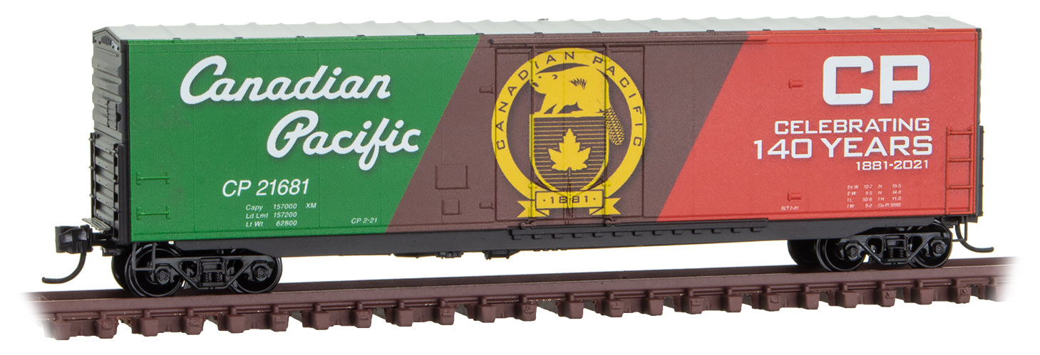 Micro-Trains 18100160 N CP 140th Anniversary 50' Standard Boxcar #21681