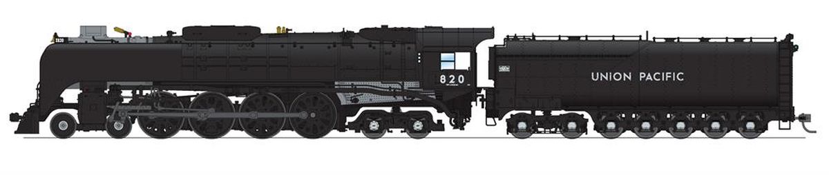 Broadway Limited 7363 HO UP 4-8-4 Class FEF-3 Steam Locomotive Sound/DC/DCC #820 LN/Box