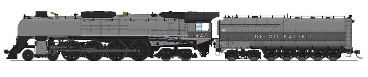 Broadway Limited 7365 HO UP 4-8-4 Class FEF-3 Steam Locomotive Sound/DC/DCC #827