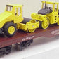 K-Line K693-1891 O Pennsylvania Diecast Flatcar #470200 w/3 Diesel Rollers LN/Box