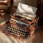 Robotime LK703C ROKR Magic Version Mechanical Typewriter Wooden 3D Puzzle