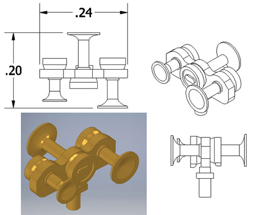Cal Scale 190-669 HO Nathan Air Horn M3HR2