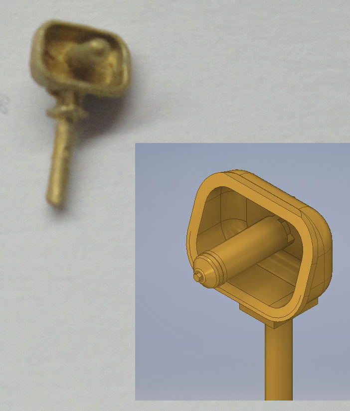 Cal Scale 190-702 HO Brass Hancock Electric Whistle Type 4700