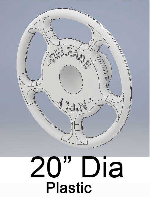Cal Scale 190-735 HO Locomotive Brake Wheel Kidney Bean (Pack of 2)
