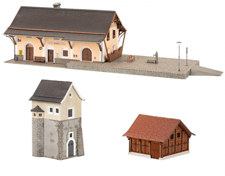 Faller 190059 HO Susch Railway Station Set Building Kit