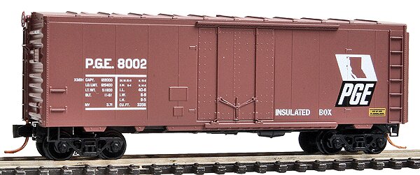 Micro-Trains 07400160 N Pacific Great Eastern 40' Plug Door Boxcar #8002