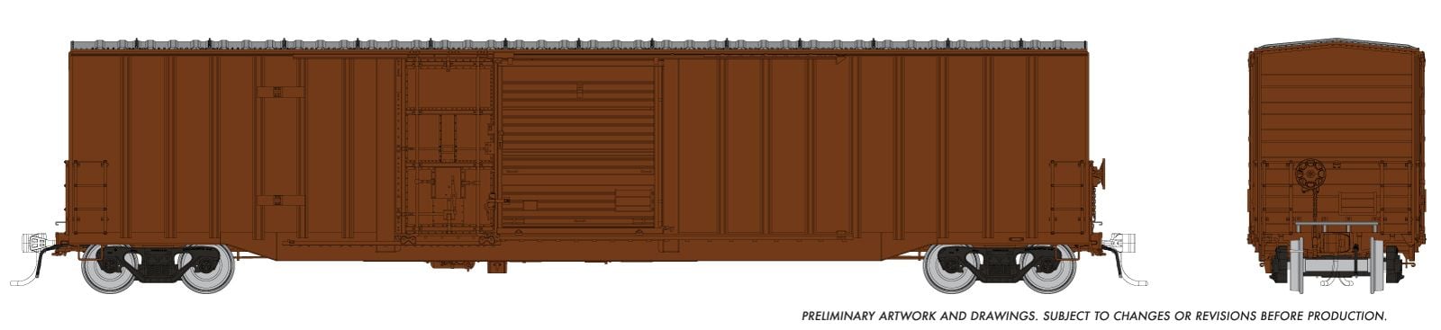 Rapido Trains 193099 HO Unlettered Painted Trenton Works 6348 Boxcar