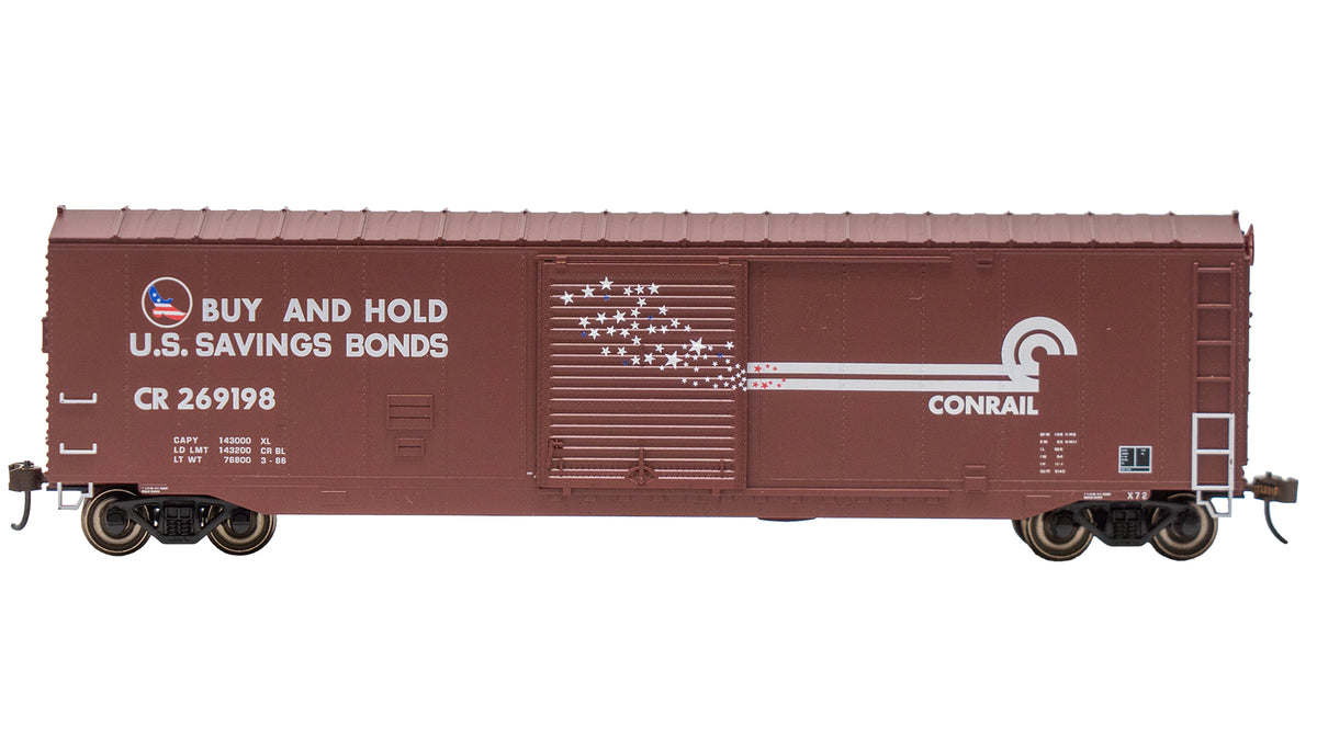 Bachmann 19413 HO Conrail 50' Sliding Door Boxcar without Roofwalk #269198
