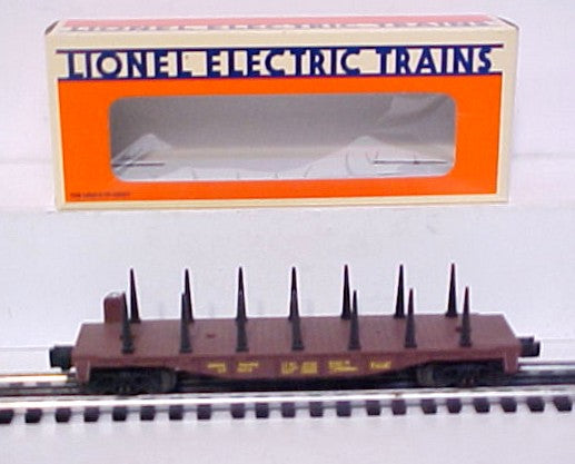 Lionel 6-19414 O Gauge Union Pacific Flatcar with Stakes
