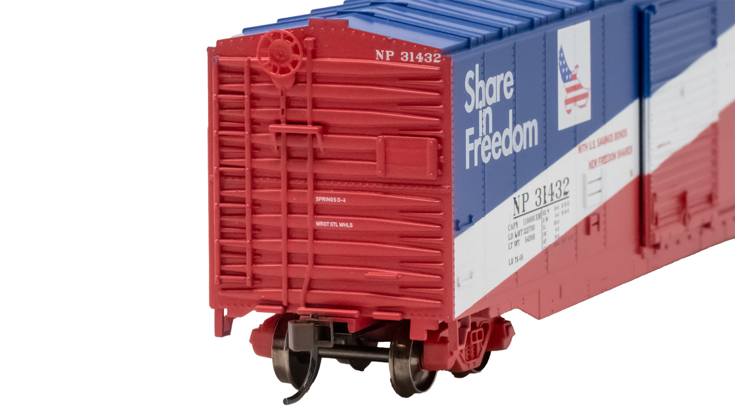 Bachmann 19415 HO Northern Pacific 50' Sliding Door Boxcar w/o Roofwalk #31432