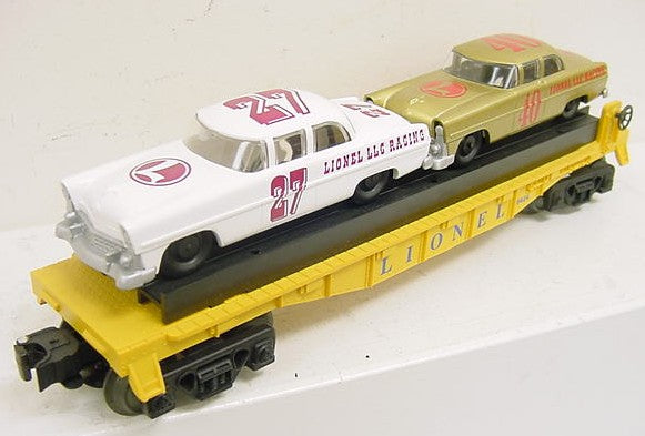Lionel 6-19423 O Gauge Lionel Circle-L Racing Flatcar with Stock Car Load #6424 LN/Box