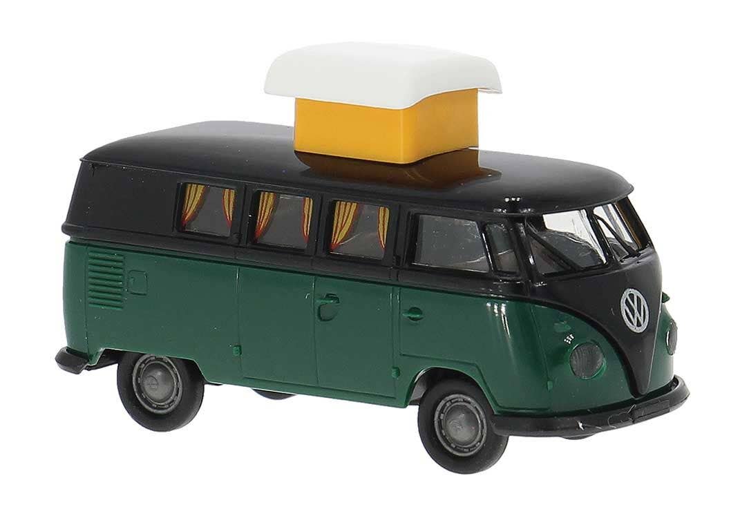 Brekina Automodelle 31634 HO 1960 Volkswagen T1b Passenger Van with Pop-Up Roof